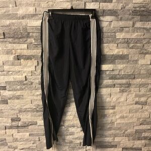 Edikted Navy Joggers with White Stripes